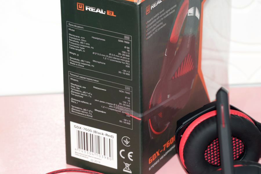 Стереонавушники з мікрофоном REAL-EL GDX-7600 stereonaushniki-s-mikrofonom-real-el-gdx-7600