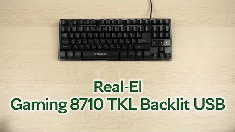 Распаковка Real-El Gaming 8710 TKL Backlit USB