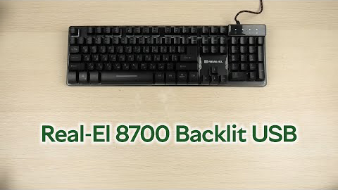 Розпаковка Real-El 8700 Backlit USB