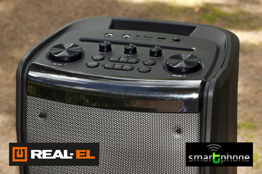 Огляд REAL-EL X-797 – 90Вт акустика з акумулятором та караоке